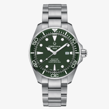 Montre DS action diver vert 43 mm powermatic 80 Certina