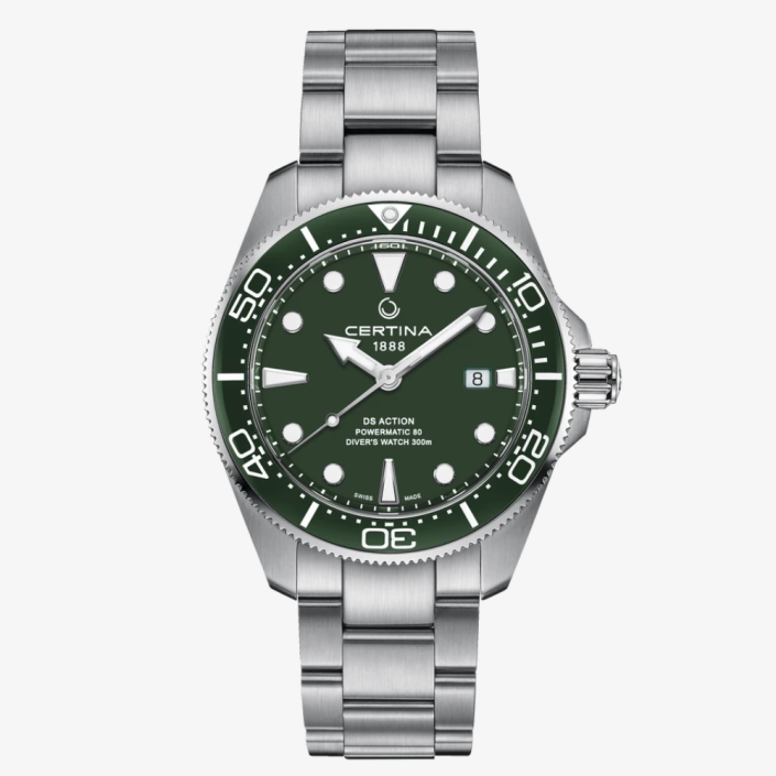 Montre DS action diver vert 43 mm powermatic 80 Certina Montre DS action diver vert 43 mm powermatic 80 Certina