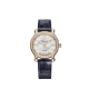 Chopard Happy Sport 33mm rose gold diamond watch with blue strap