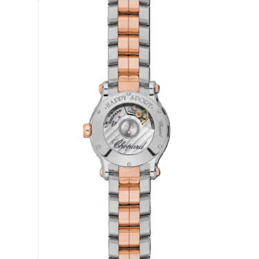 Chopard Happy Sport 30mm two-tone watch with mother-of-pearl dial
