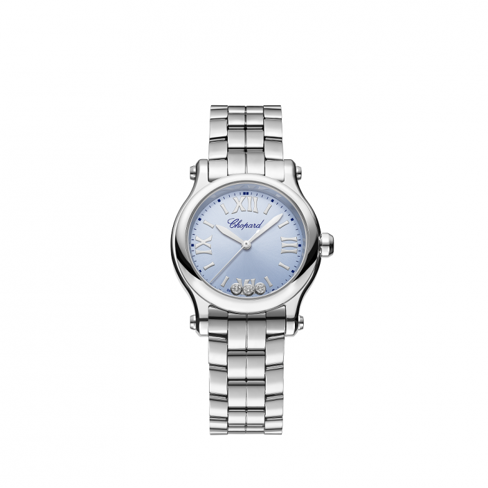 Happy Sport watch 30 mm, quartz, Lucent Steel™, diamonds from Chopard