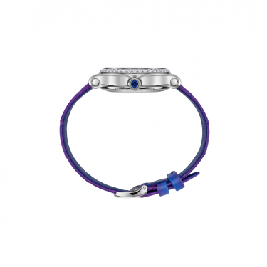  Reloj Chopard Happy Sport 33mm Automático | Esfera Purple Night con Diamantes