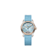 Chopard Happy Sport 33mm turquoise mother-of-pearl watch with blue strap