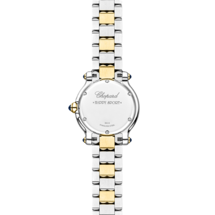 Chopard Happy Sport 26 mm bicolore à cinq diamants mobiles