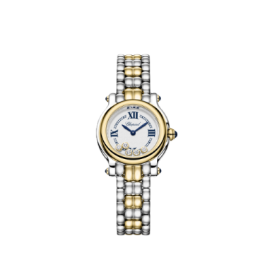 Chopard Happy Sport 26 mm bicolore à cinq diamants mobiles