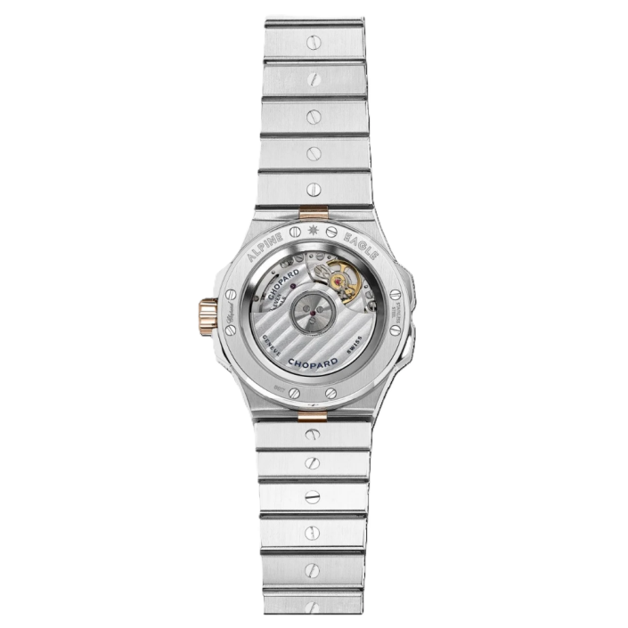 Chopard Alpine Eagle 33mm two-tone diamond watch with Bernina Grey dial