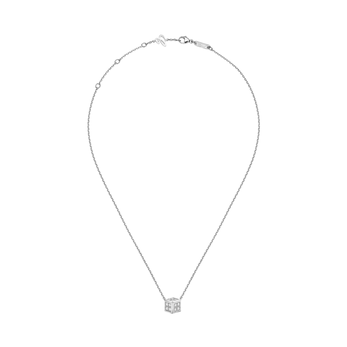 Penjoll Chopard Ice Cube Be Cube — Or Blanc Ètic 18k amb Diamants (Ref. 81A661-1001)