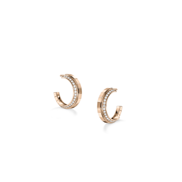 Chopard Ice Cube Pendientes Oro Rosa 18kt Diamantes