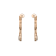 Pendientes Chopard Ice Cube de oro rosa con 118 diamantes