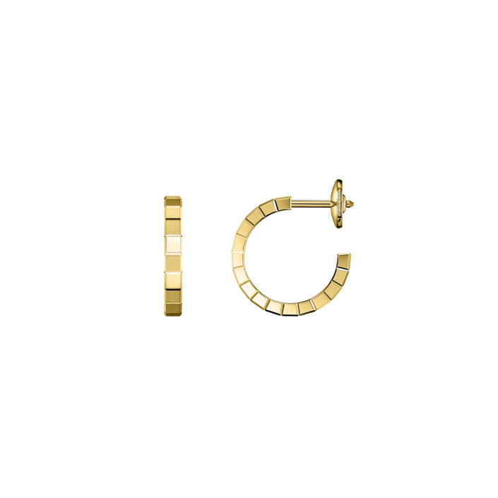 Ice Cube en oro amarillo ético de 18 K con diseño geométrico