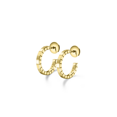 Ice Cube en oro amarillo ético de 18 K con diseño geométrico