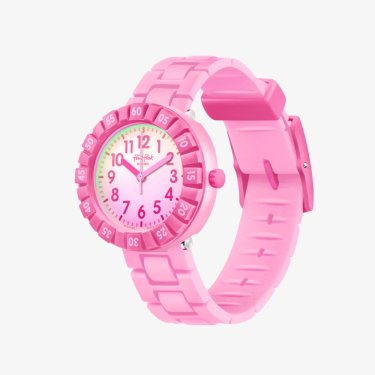 Pink Splash Flik Flak Watch