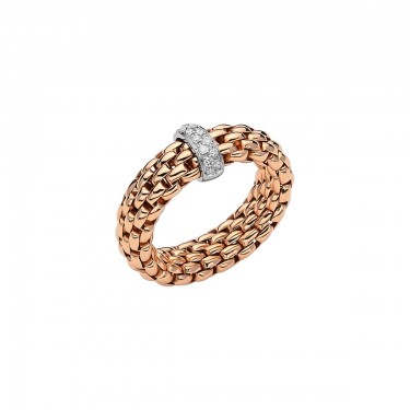 Bague Fope Flex'it en Or avec Diamants