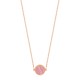 Necklace MINI EVER in rose gold and rhodochrosite GinetteNY