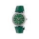 Gucci G-Timeless Automatic Watch with Green Malachite Dial, Crocodile Leather Strap