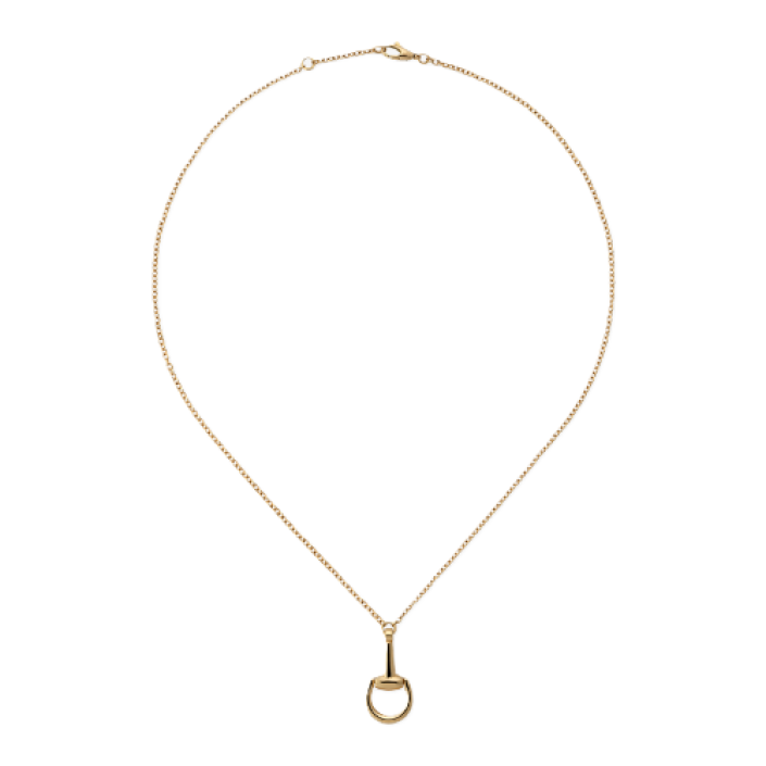 Gucci Horsebit Yellow Gold Necklace