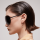 Gucci Horsebit 18K Yellow Gold Diamond Drop Earrings