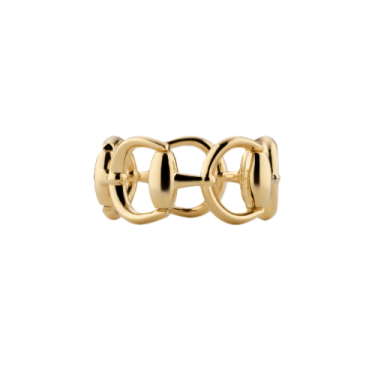 Gucci Horsebit 18K Yellow Gold Iconic Ring