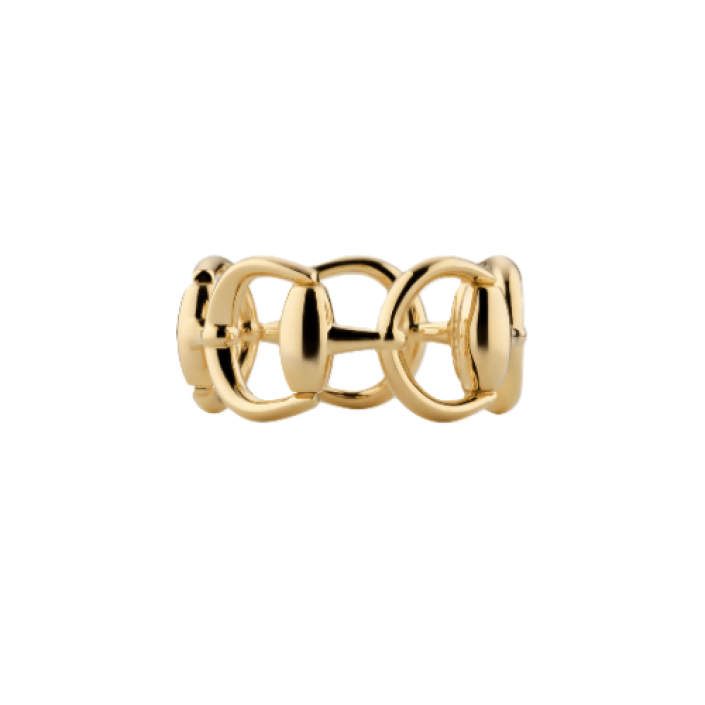 Gucci Horsebit 18K Yellow Gold Iconic Ring