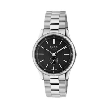 Gucci G‑Timeless 40 mm — Reloj de acero con esfera negra