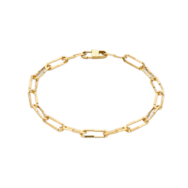 Pulsera Gucci Link to Love oro amarillo 18 ct cadena fina