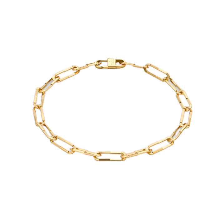 Pulsera Gucci Link to Love oro amarillo 18 ct cadena fina