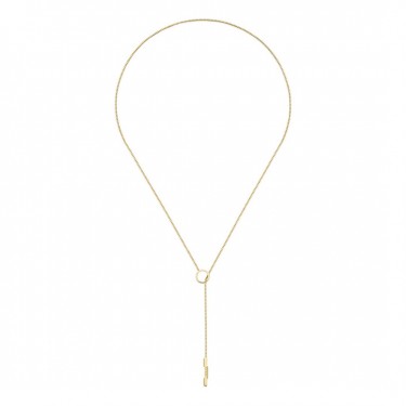 Long 18 kt yellow gold necklace Lariat Link to love Gucci