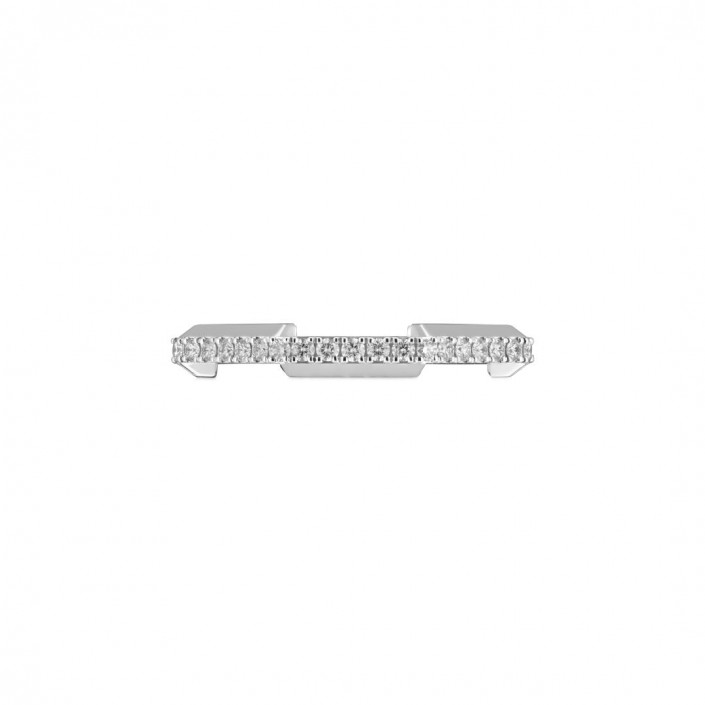WHITE GOLD & DIAMONDS RING LINK TO LOVE GUCCI