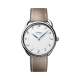 Hermès Arceau 36mm Watch with White Dial and Étoupe Swift Leather Strap