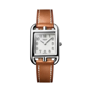 Hermès Cape Cod Small 23 x 31mm Watch with Barénia Leather Strap