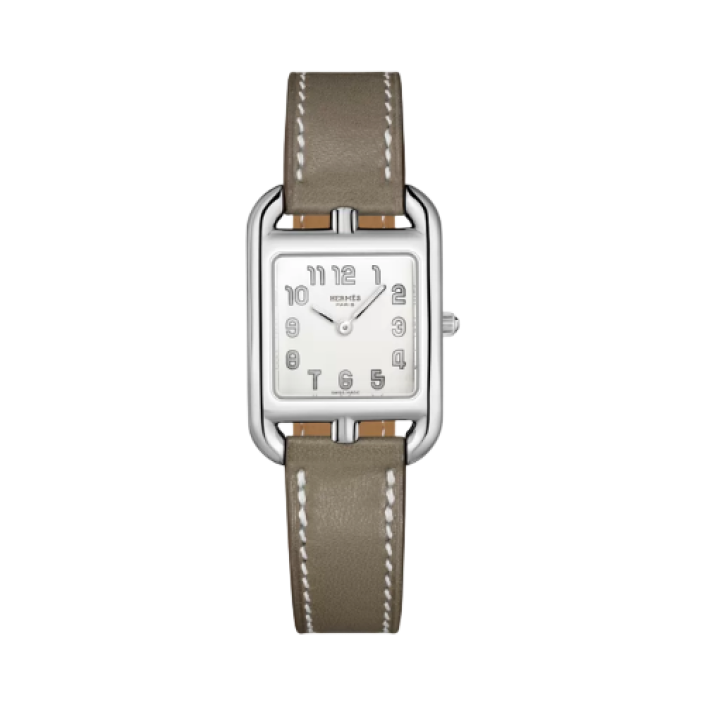 Hermès Cape Cod Small 23 x 31mm Watch with Barénia Leather Strap