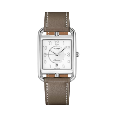 Hermès Cape Cod Automatique Large 29 x 37mm Watch with Swift Leather Strap