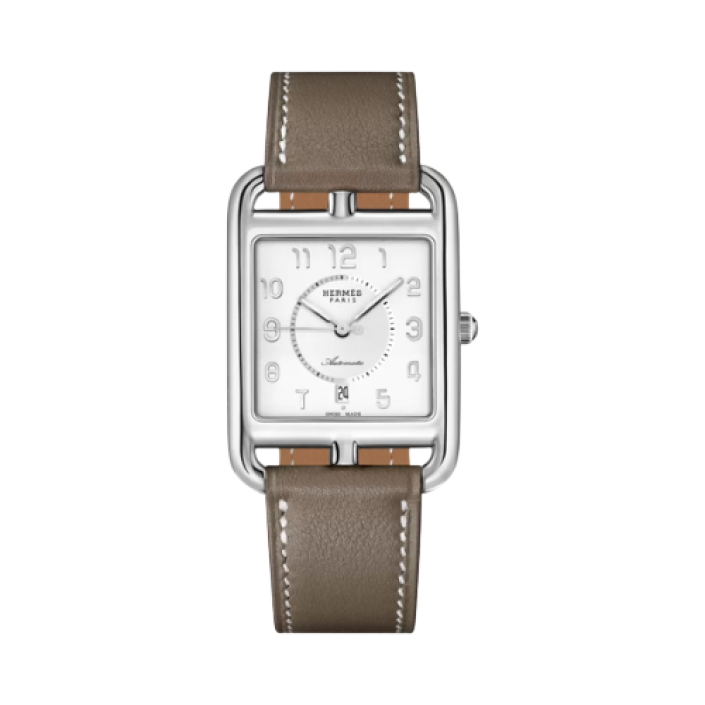Hermès Cape Cod Automatique Large 29 x 37mm Watch with Swift Leather Strap