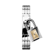 Hermès Kelly watch with golden dial and steel bracelet 16 mm
