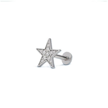 Piercing A Star Is Born de oro blanco de 18 quilates y diamantes naturales Illume