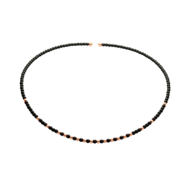 Titanium Soul 18k Rose Gold Pendant with Decorative Beads