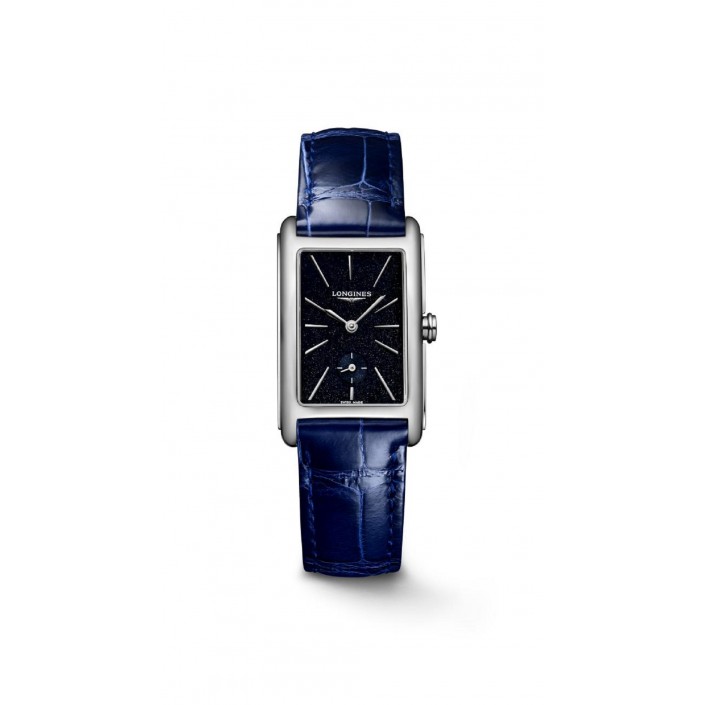 MONTRE L5255B ACIER \u0026 CADRAN BLEU CUIR DOLCEVITA LONGINES