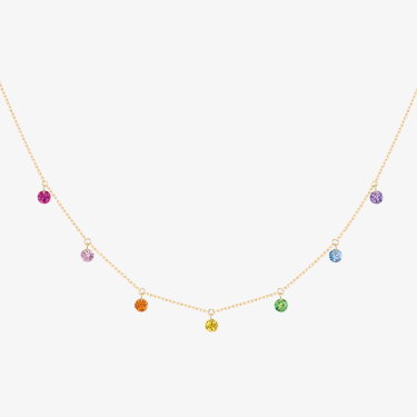 Collier Confetti Rainbow or jaune 18 kt La Brune et la Blonde