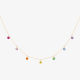 Confetti Rainbow Necklace in Yellow Gold La Brune et la Blonde