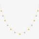 Collaret Confetti Rainbow de safirs grocs i diamants en or groc La Brune et la Blonde
