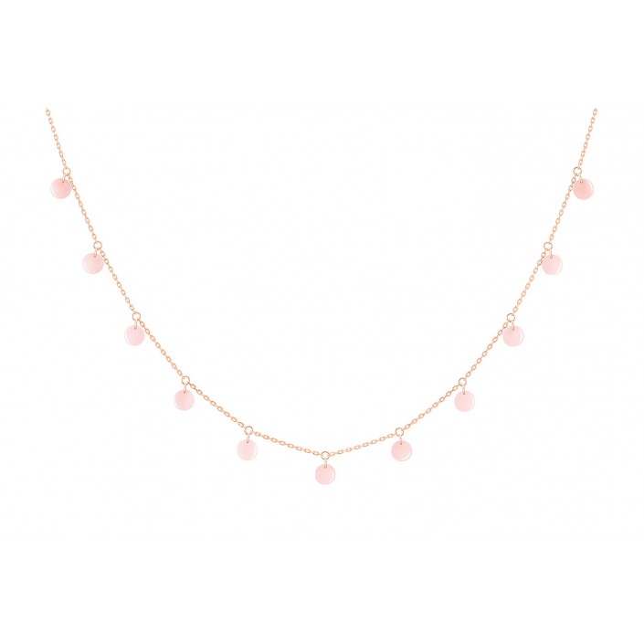 COLLIER POLKA 11 OPALE ROSE – OR ROSE