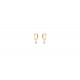 18K Yellow Gold Earrings & 360º Solitaire Diamond La Brune & La Blonde