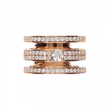 Rose Gold 18KT Ring with 1.04CT Diamonds Leo Pizzo 