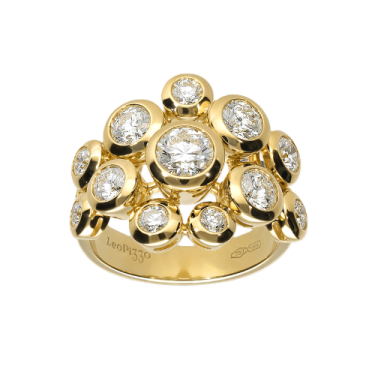 Colección Bubble de oro y diamantes Leo Pizzo