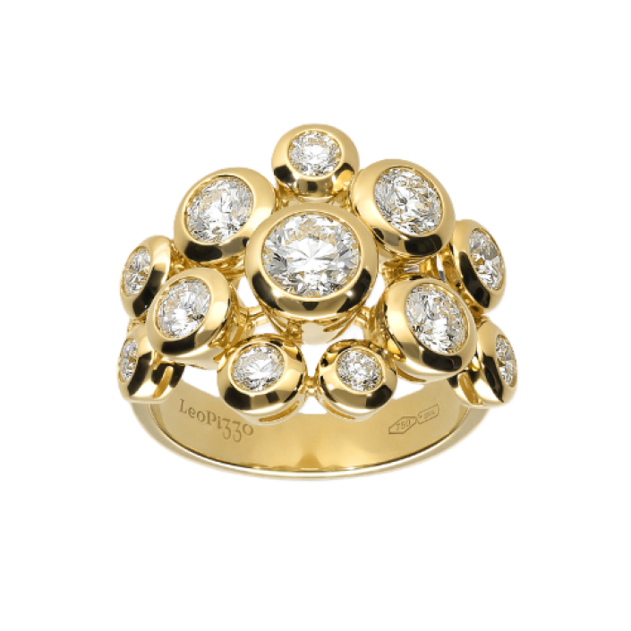 Colección Bubble de oro y diamantes Leo Pizzo
