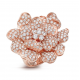 Anillo Flor Oro Blanco 18QT & Diamantes Flora Leo Pizzo