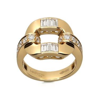 Colección Loto de oro amarillo y diamantes Leo Pizzo