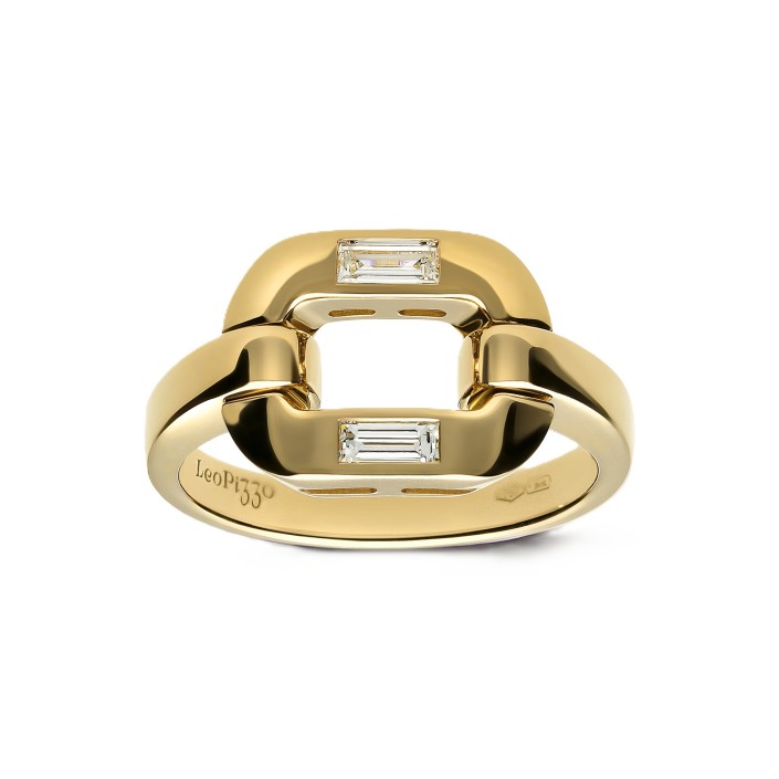 Colección Loto de oro amarillo y diamantes Leo Pizzo