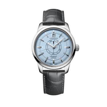 Longines Conquest Heritage Central Power Reserve automàtic de 38 mm amb esfera blau clar opalina