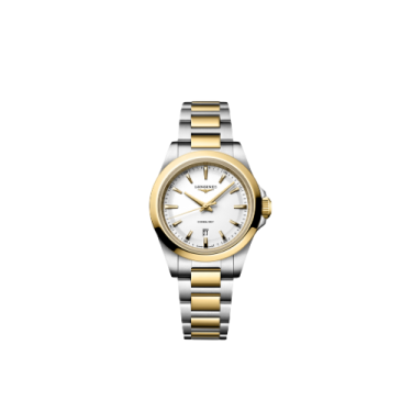 Longines Conquest women's steel & gold PVD Watch 
